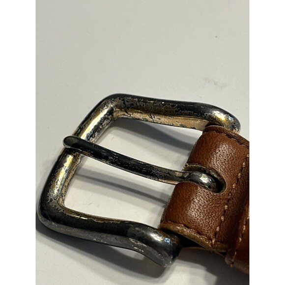 Vintage Coach British Tan Leather Belt 34 Made in the USA - Picture 14 of 16